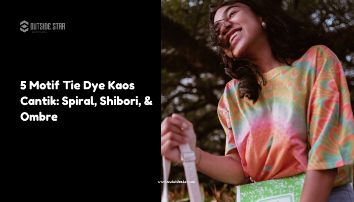 motif tie dye kaos cantik
