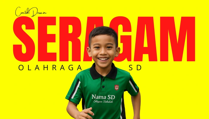 contoh desain seragam olahraga SD terbaru