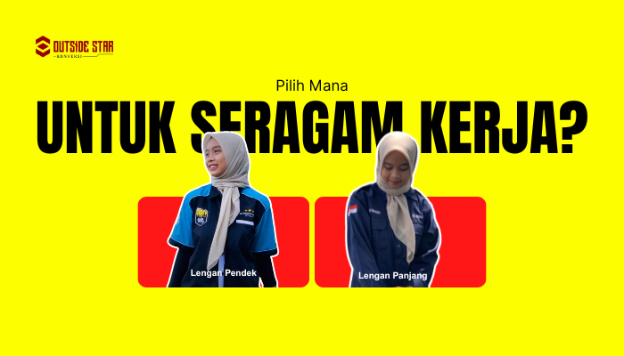 seragam kantor lengan pendek atau panjang