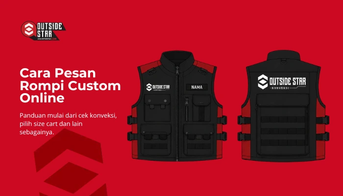 cara pesan rompi custom online