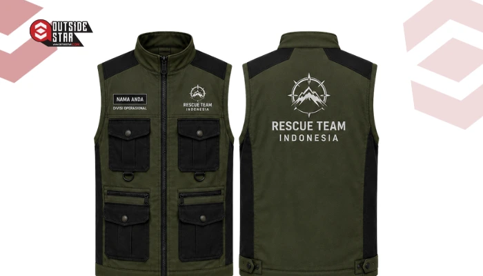 Hijau Army Panel Hitam