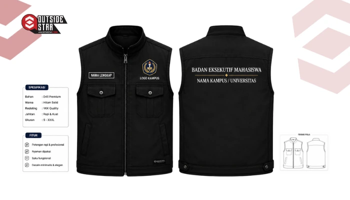 Rompi Formal (PDH-style) untuk kampus