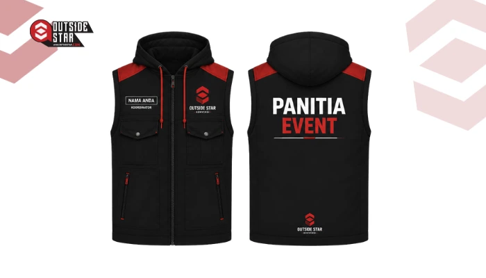 Rompi hoodie untuk panitia event
