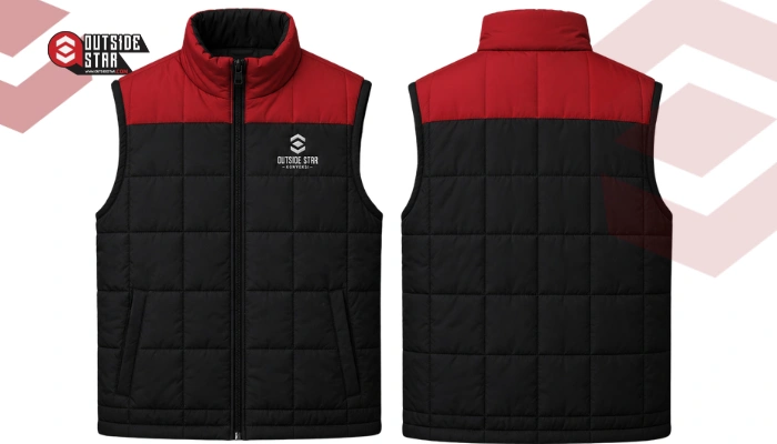 desain rompi puff Dua Warna